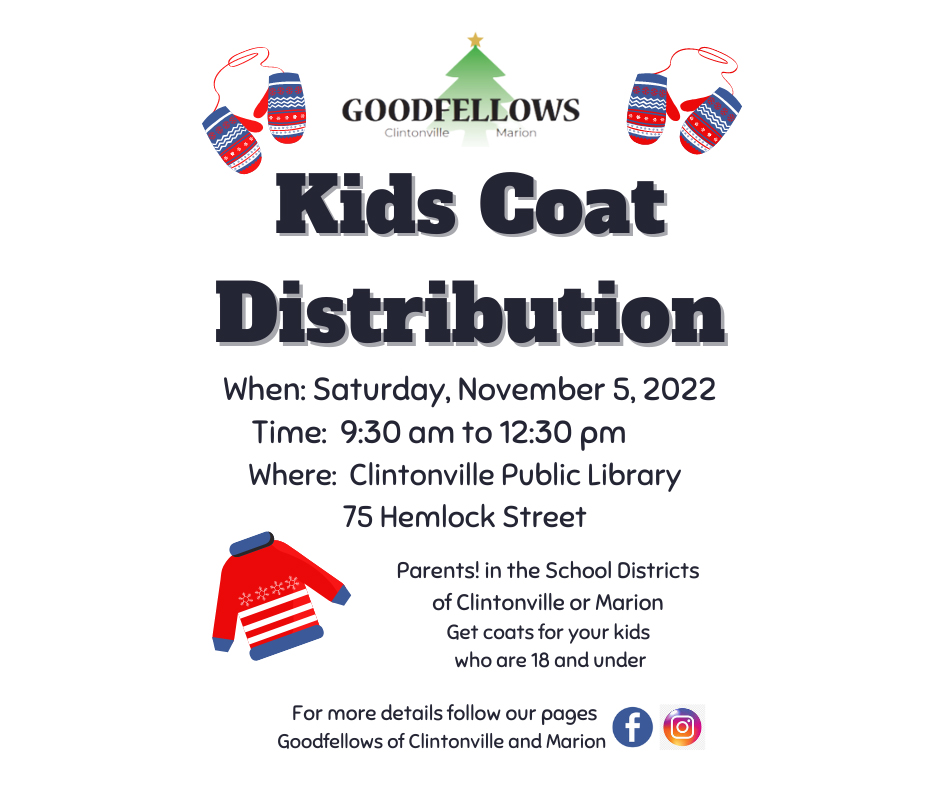 Goodfellows Kids Coat Distribution