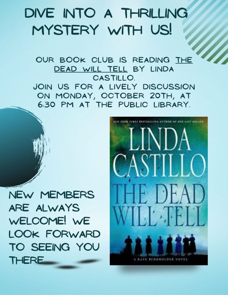 Picture of book "The Dead Will Tell" by Linda Castillo.